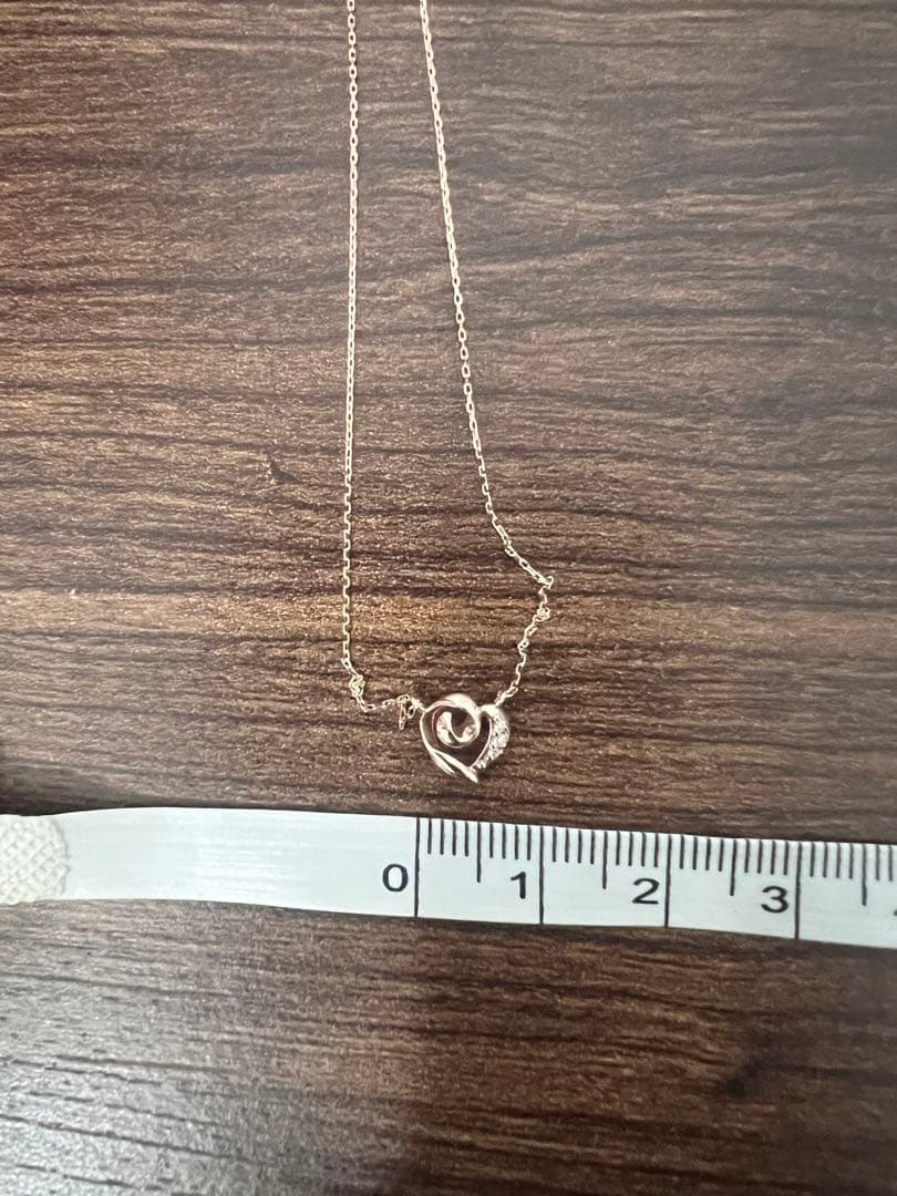 【売切り値下げ】ヴァンドーム青山　k10 オープンハートダイヤモンド　ネックレス