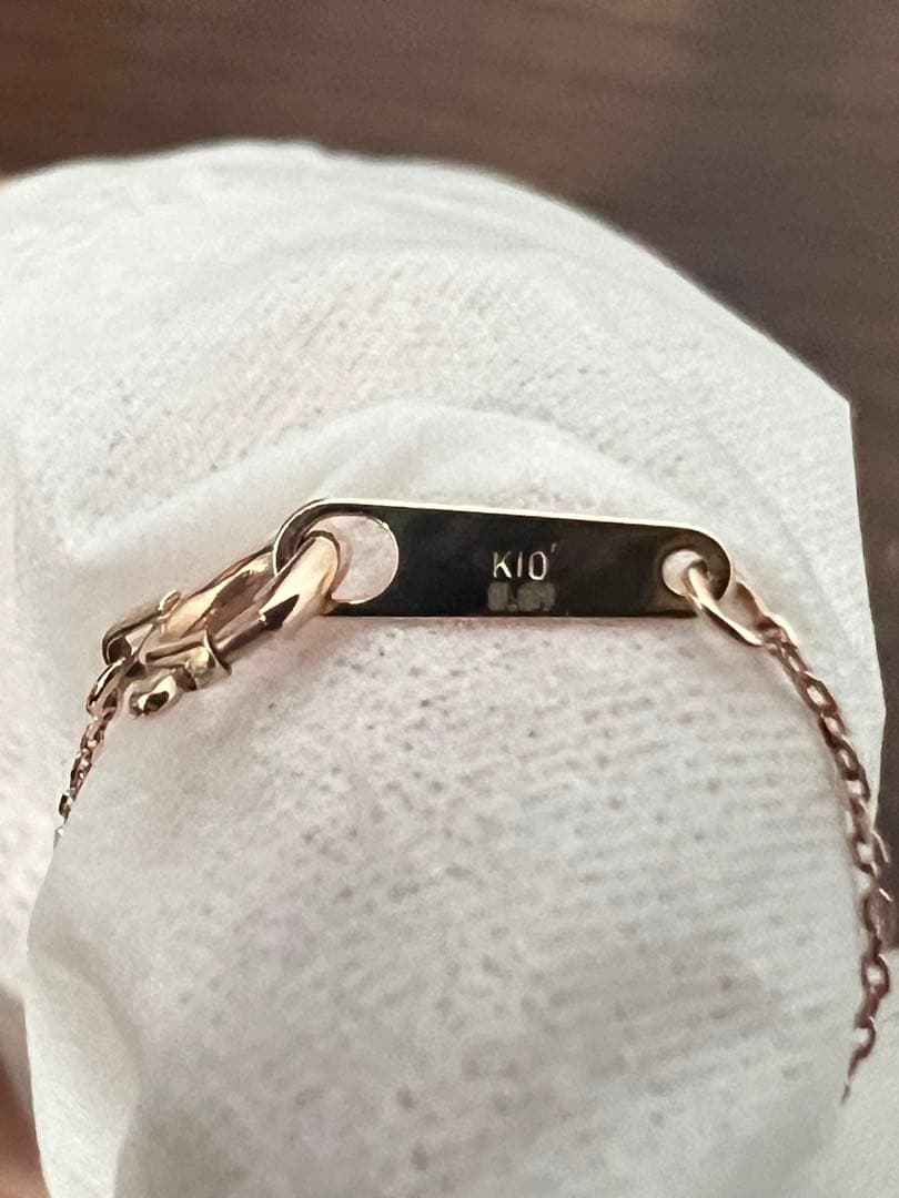 【売切り値下げ】ヴァンドーム青山　k10 オープンハートダイヤモンド　ネックレス