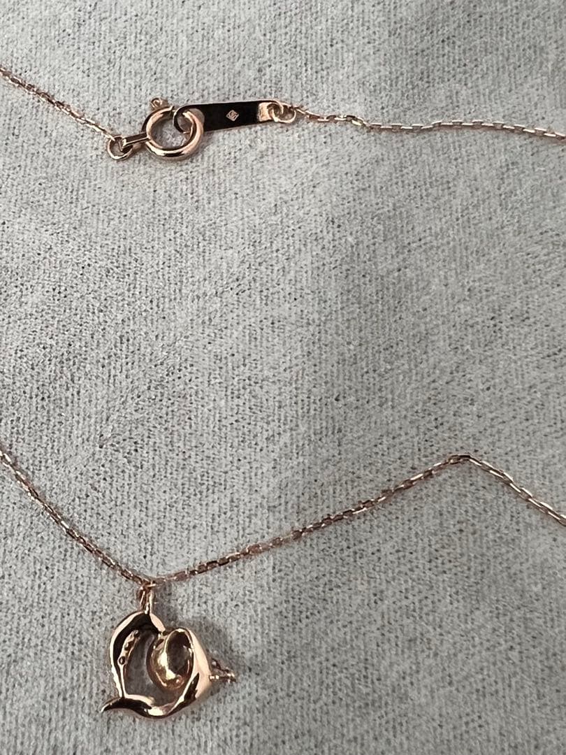 【売切り値下げ】ヴァンドーム青山　k10 オープンハートダイヤモンド　ネックレス