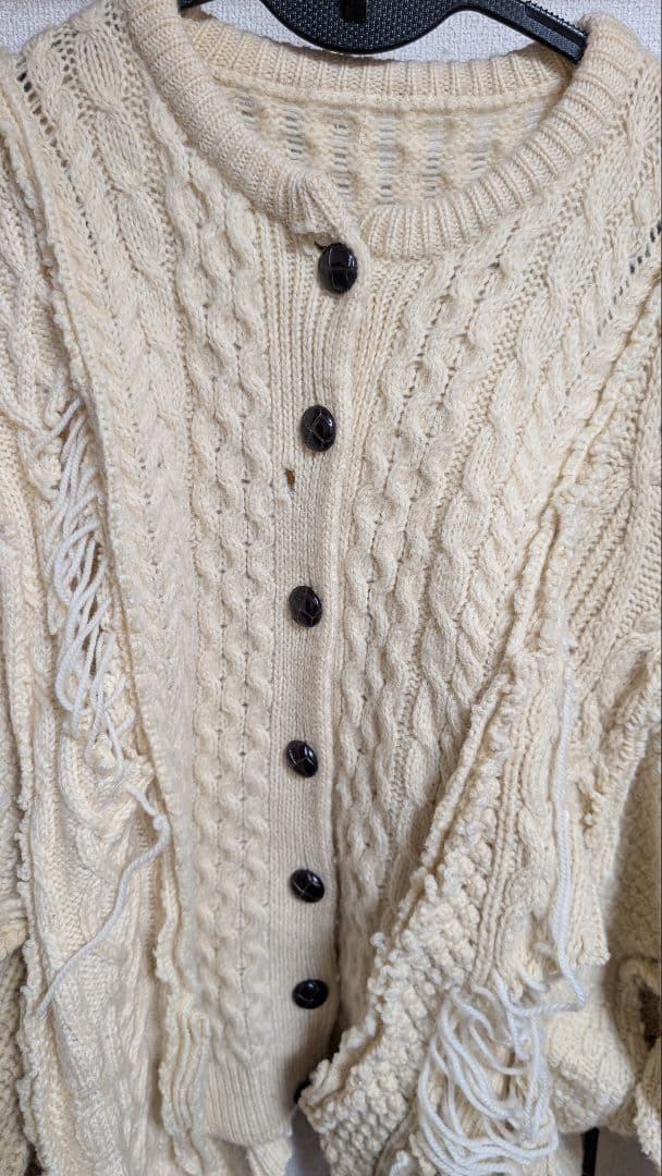 再構築 リメイク フィッシャーマンズニット グランジ