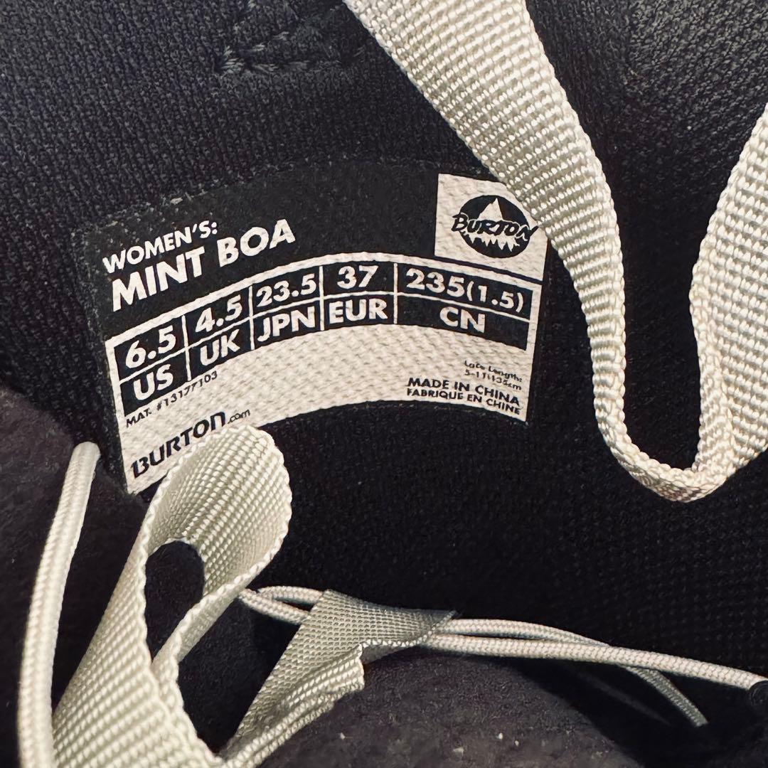 【極美品】BURTON MINT BOA 23.5cm ブラック