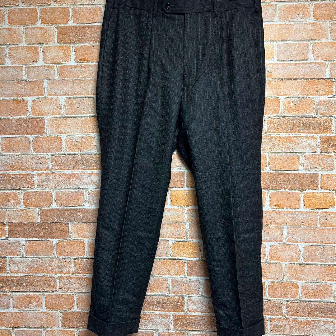 チョークストリームxロロピアーナ　WISH ストライプ柄　スーツセットアップ　L