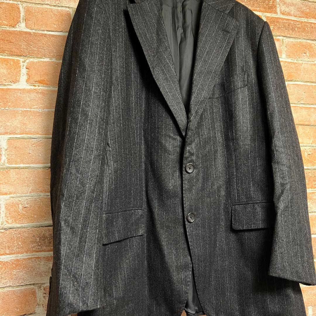 チョークストリームxロロピアーナ　WISH ストライプ柄　スーツセットアップ　L