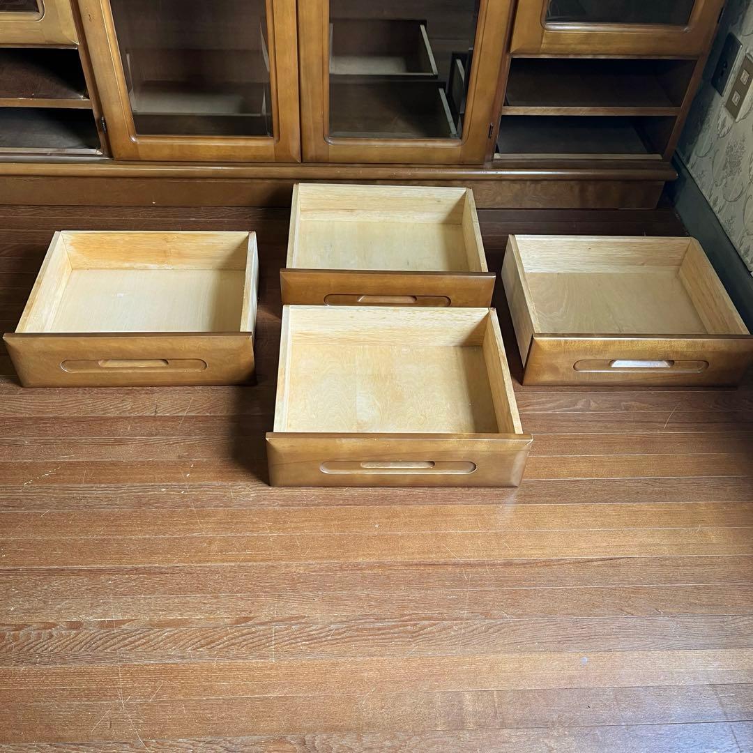 【アンティーク】木製 サイドボード 食器棚 カップボード 飾り棚 北欧レトロ