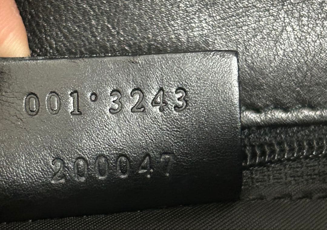 黒　GUCCH グッチ　バンブー　ワンショルダーバッグ