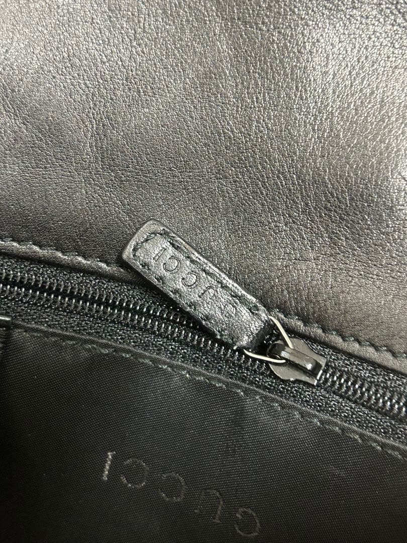 黒　GUCCH グッチ　バンブー　ワンショルダーバッグ