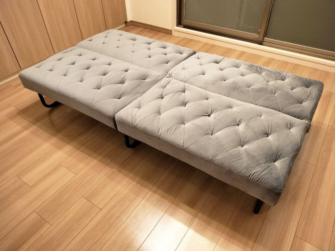 〈たなか〉【直接引渡の場合12000円引】LOWYA ベルベット調ソフ