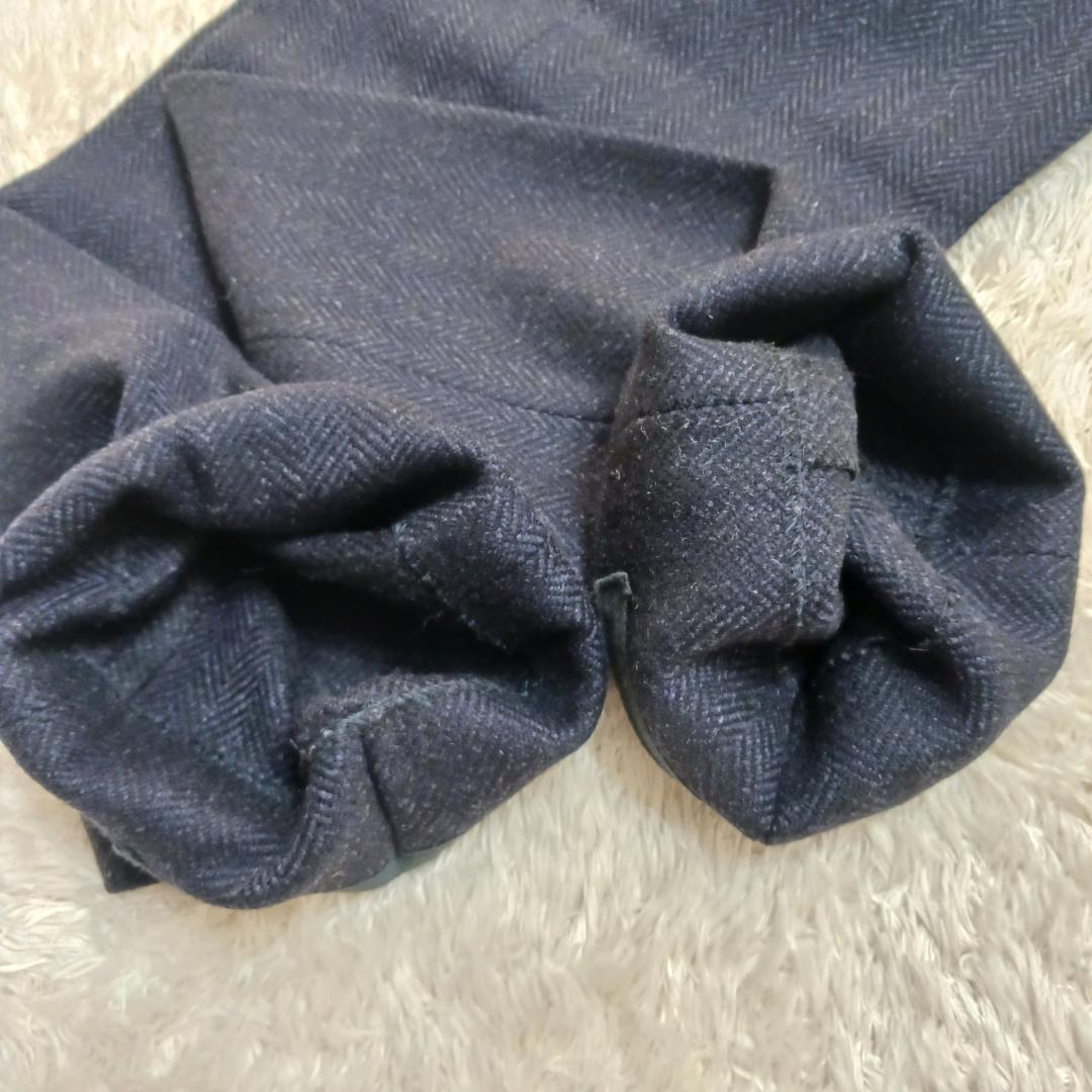 batak house cut 日本製 英国製ウール 厚手生地 ヘリンボーン 紺