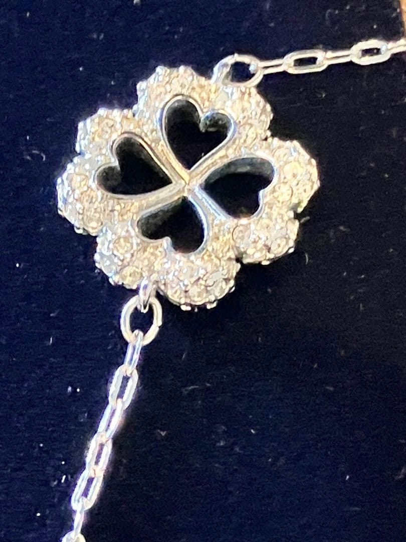 ★SWAROVSKIスワロフスキー　ネックレス　クローバー　幸福　幸せ