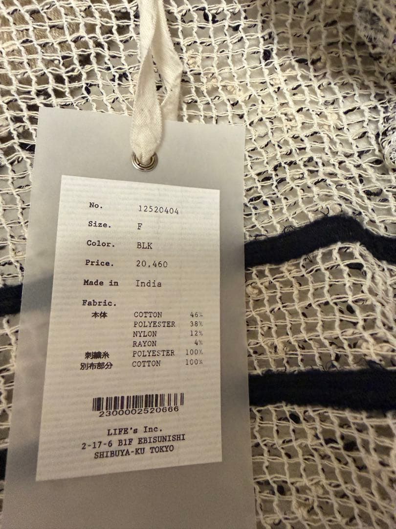 todayful エンブロイダリーメッシュシャツ