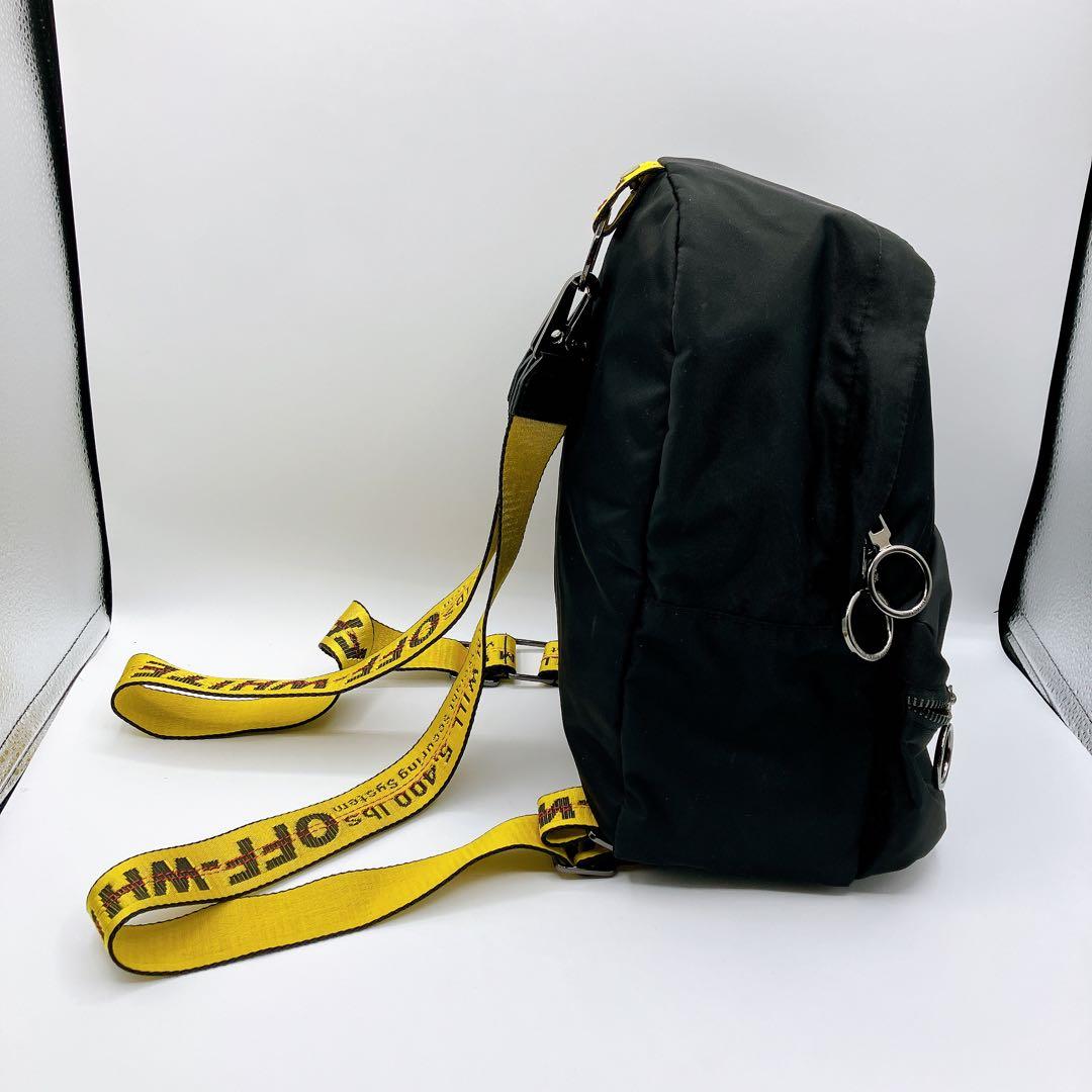【タグ付き】オフホワイト　バックパック　リュック　インダストリアルストラップ