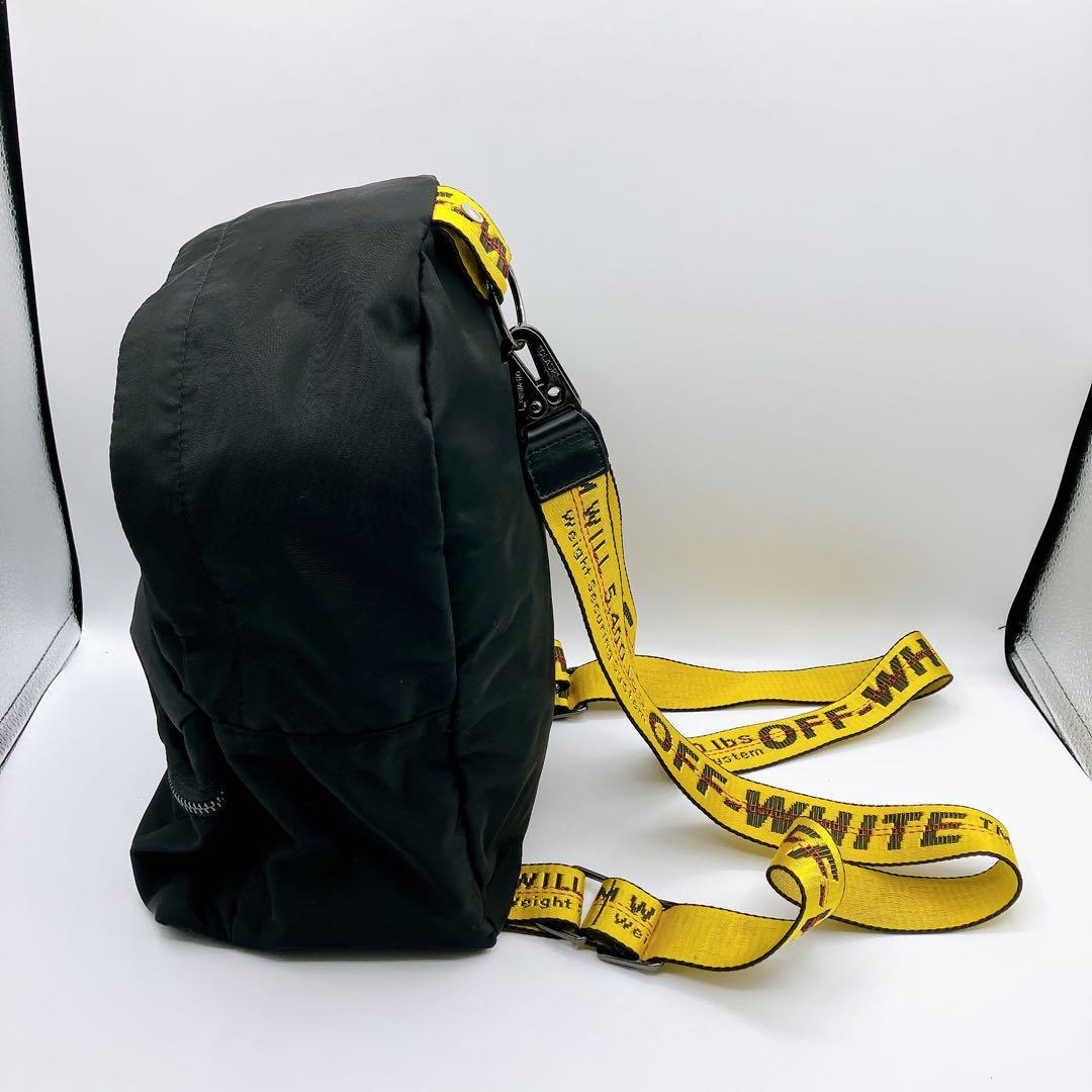 【タグ付き】オフホワイト　バックパック　リュック　インダストリアルストラップ
