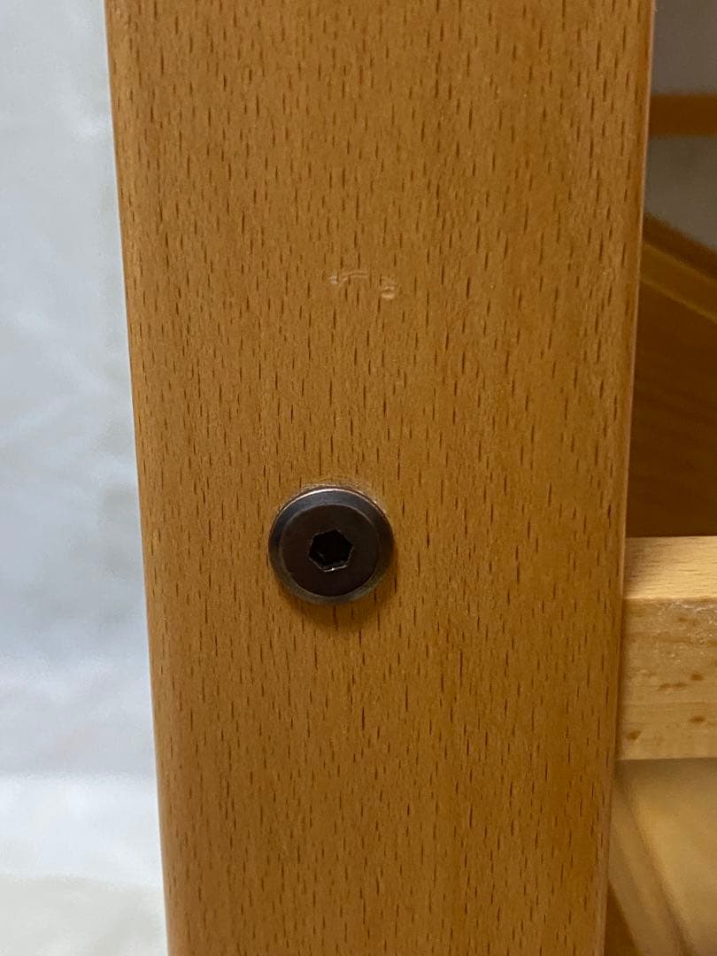 豊岡クラフト　木製 2段本棚 キャスター付き　ライトブラウン