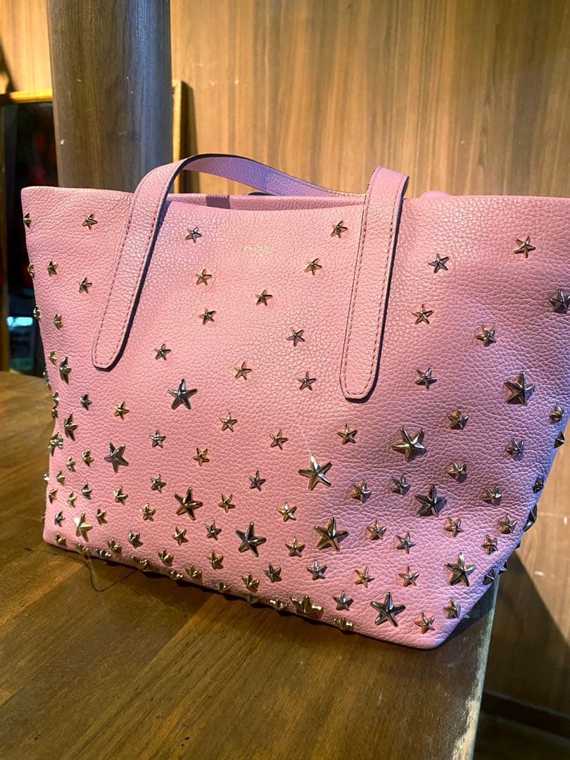 売*い様 ジミーチュウ トートバッグ SOFIA ソフィア S スタッズ レザー