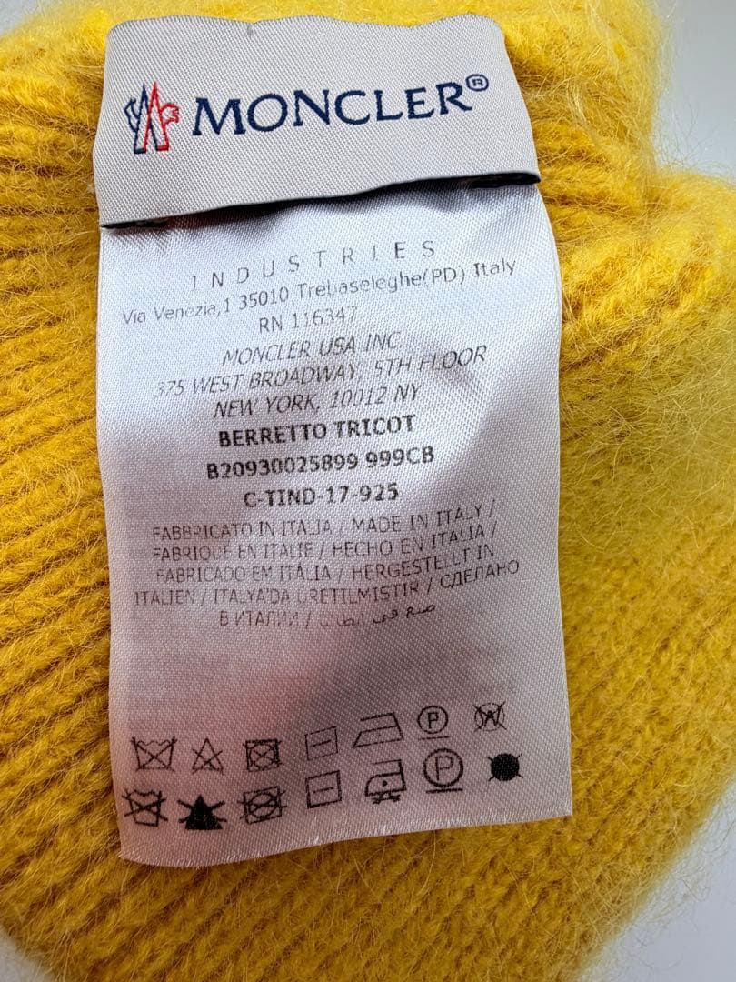 【MONCLER】ニット帽 男女兼用
