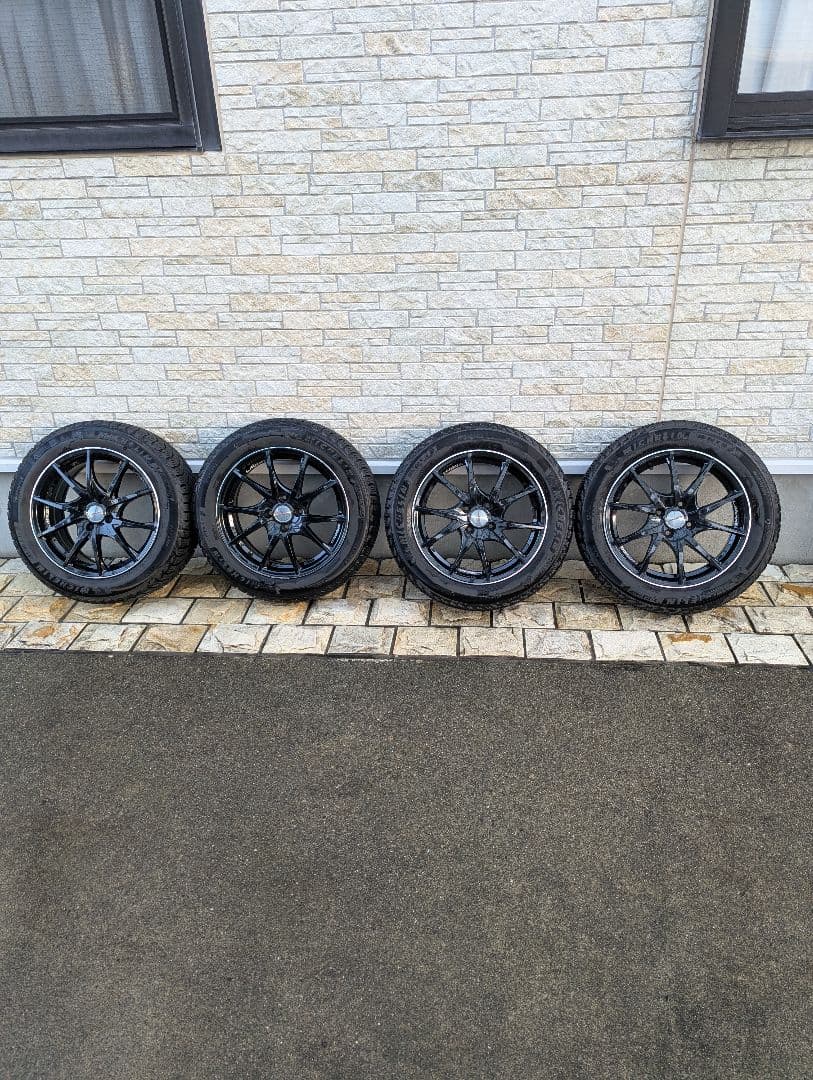 16インチ　アルミホイール　スタッドレス4本セット　ミシュラン　送料込み