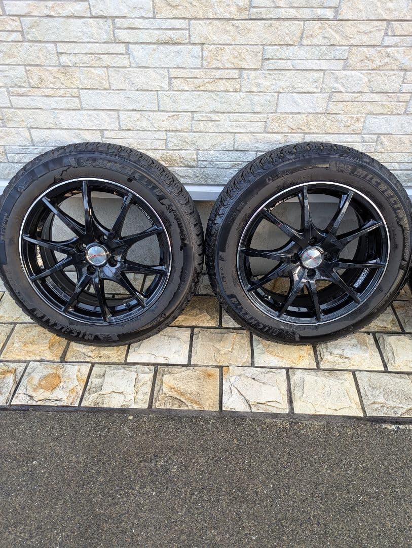 16インチ　アルミホイール　スタッドレス4本セット　ミシュラン　送料込み