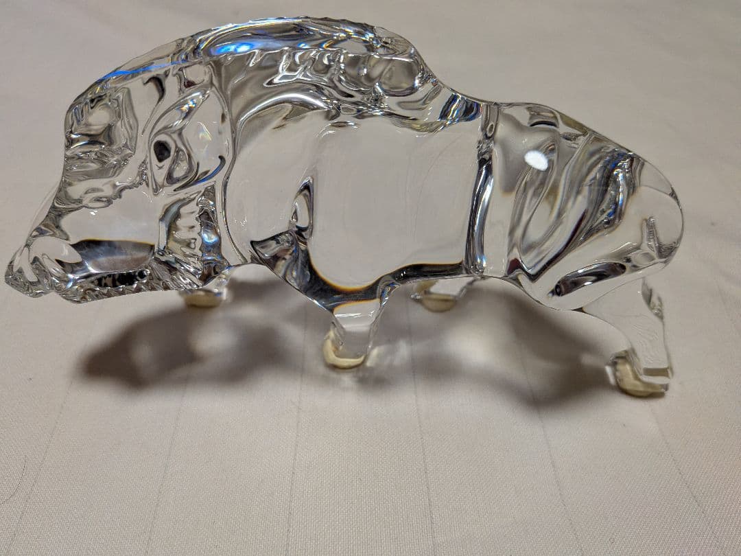 Baccarat　クリスタル　イノシシ　置き物