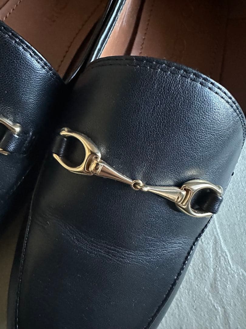 COACH コーチ　ブラックレザー ローファー　23.5cm 本日のみ値下げ中