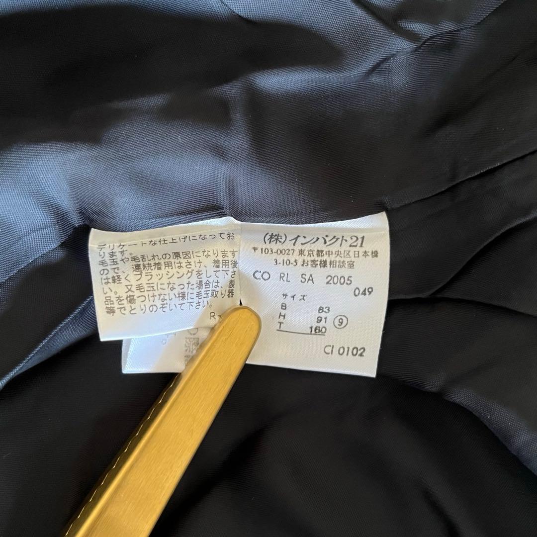 ラルフローレン　Pコート　ネイビー　日本製　ウール100% M