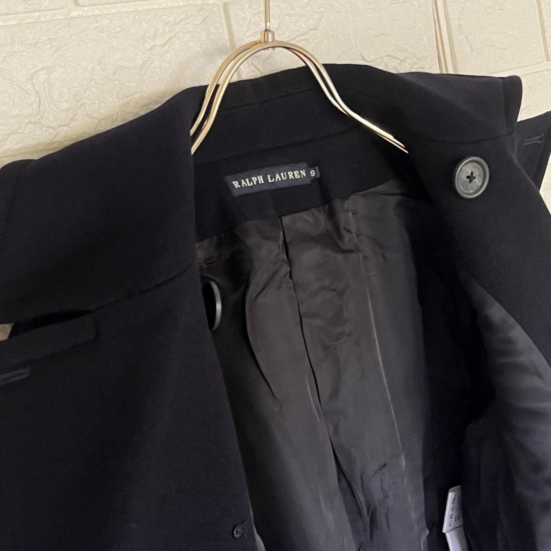 ラルフローレン　Pコート　ネイビー　日本製　ウール100% M