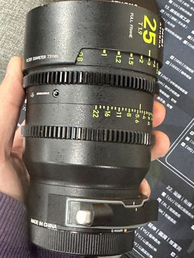 Nisi Athena prime 25mm Sony Eマウント