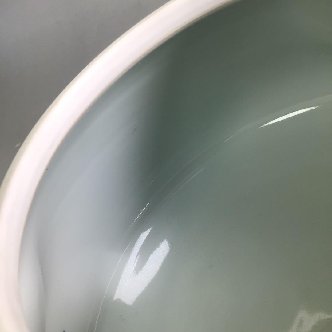 Ｐ８３０　水指　『平安　手塚景雲造』『染付蜜柑水指』　共箱　茶道具