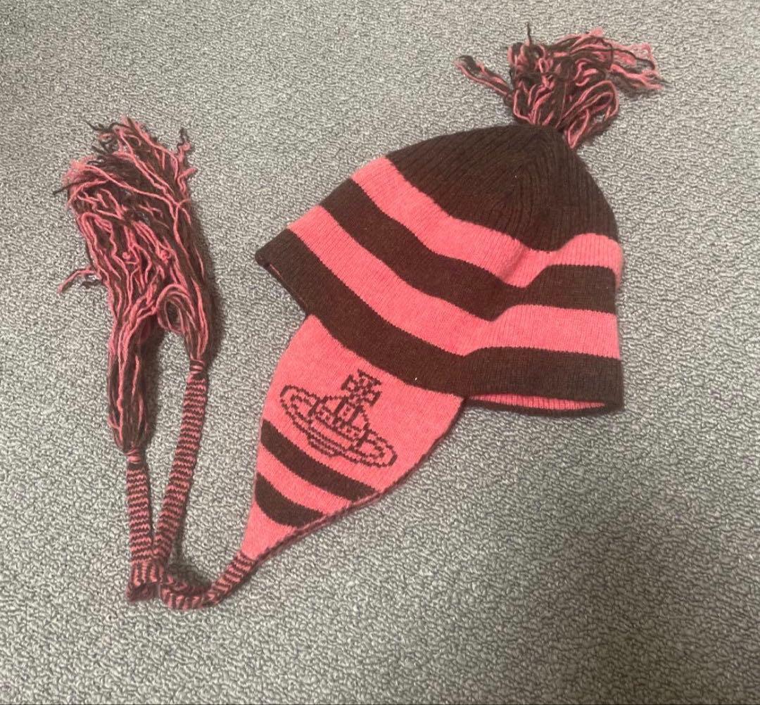 Vivienne westwood 耳あてニット帽