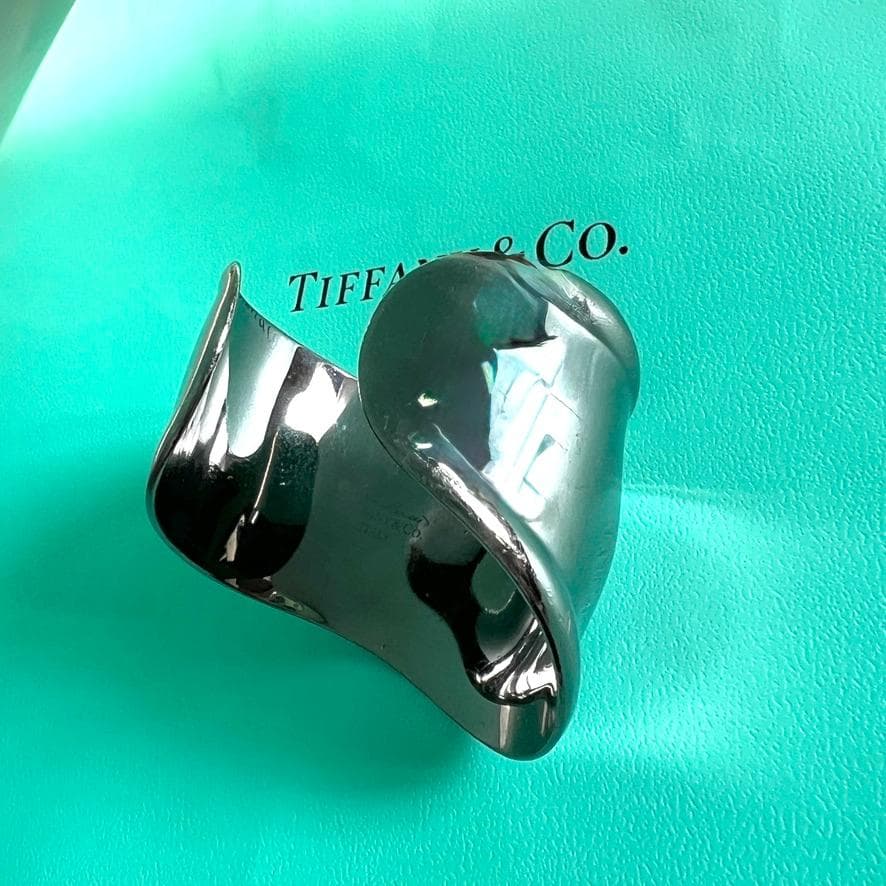 良品★Tiffany★ボーンカフ★右手★エルサペレッティ★バングル