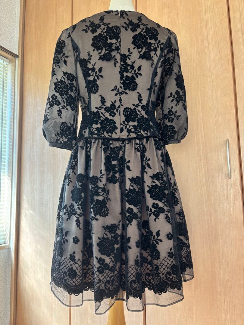 M's GRACY エムズグレイシー ワンピース 38 花柄 結婚式 フォーマル