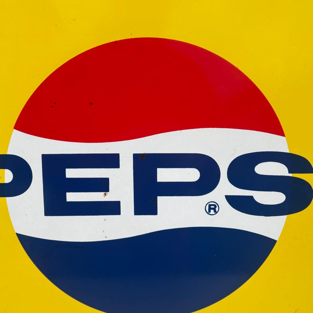 希少■昭和レトロ■状態良品■昔のペプシの看板■