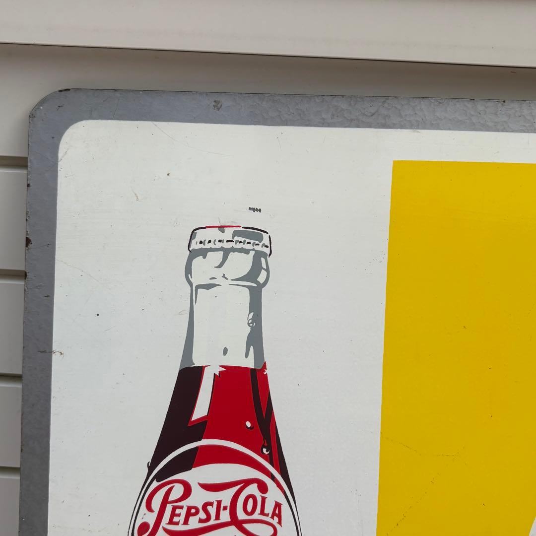 希少■昭和レトロ■状態良品■昔のペプシの看板■