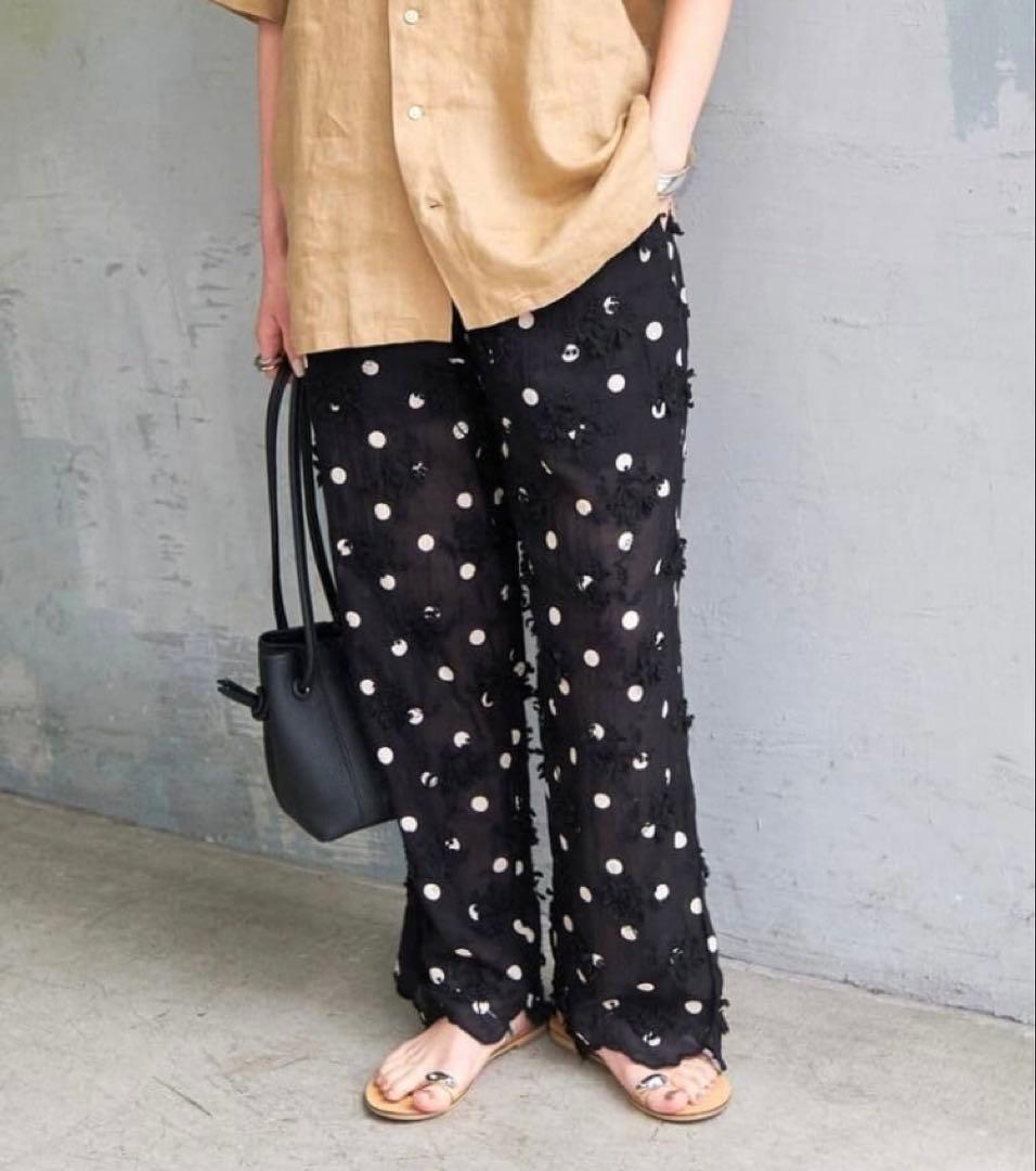 パンツ crinkle crinkle crinkle 3D dot pants