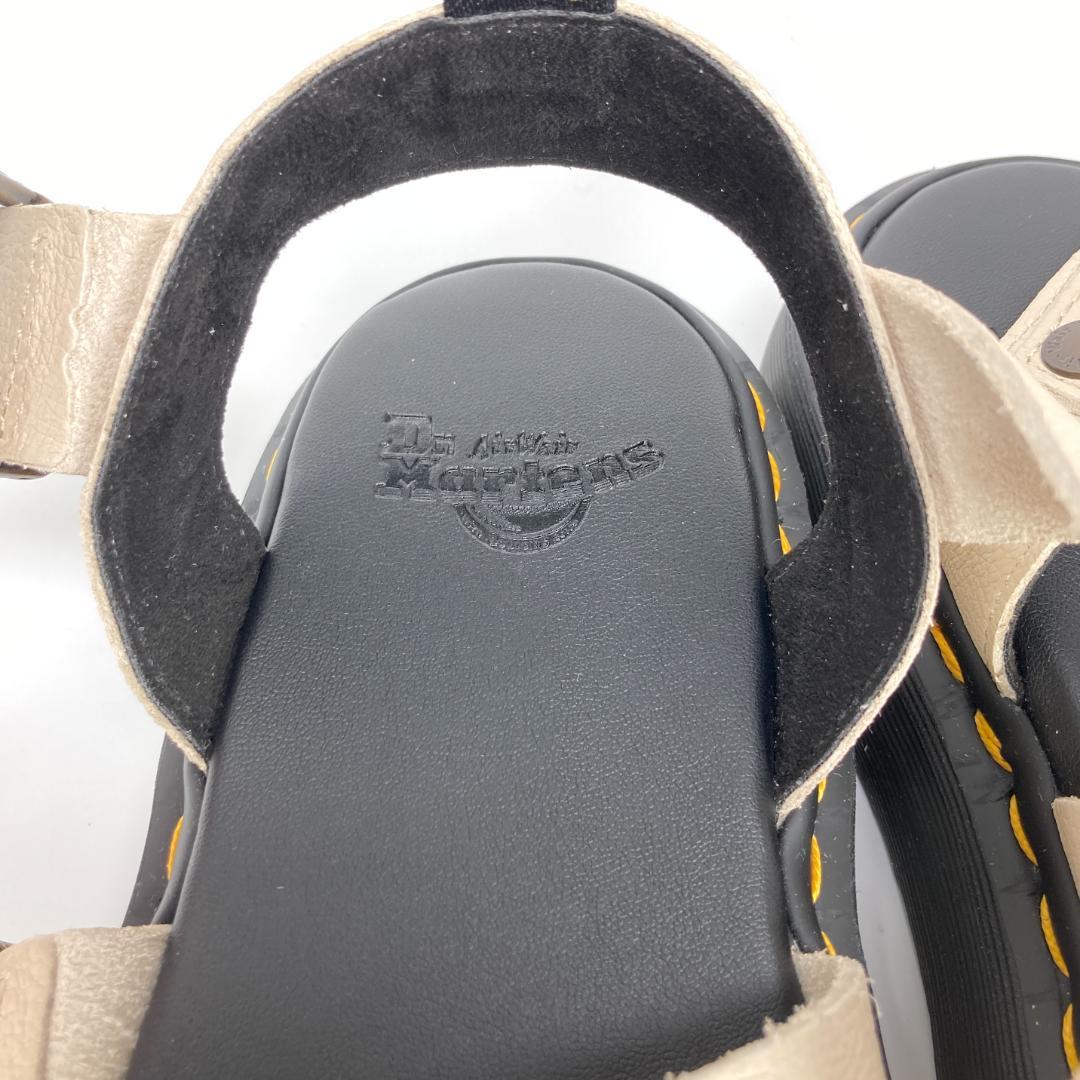 ドクターマーチン　GRYPHON QUAD　レザーストラップサンダル　ベージュ