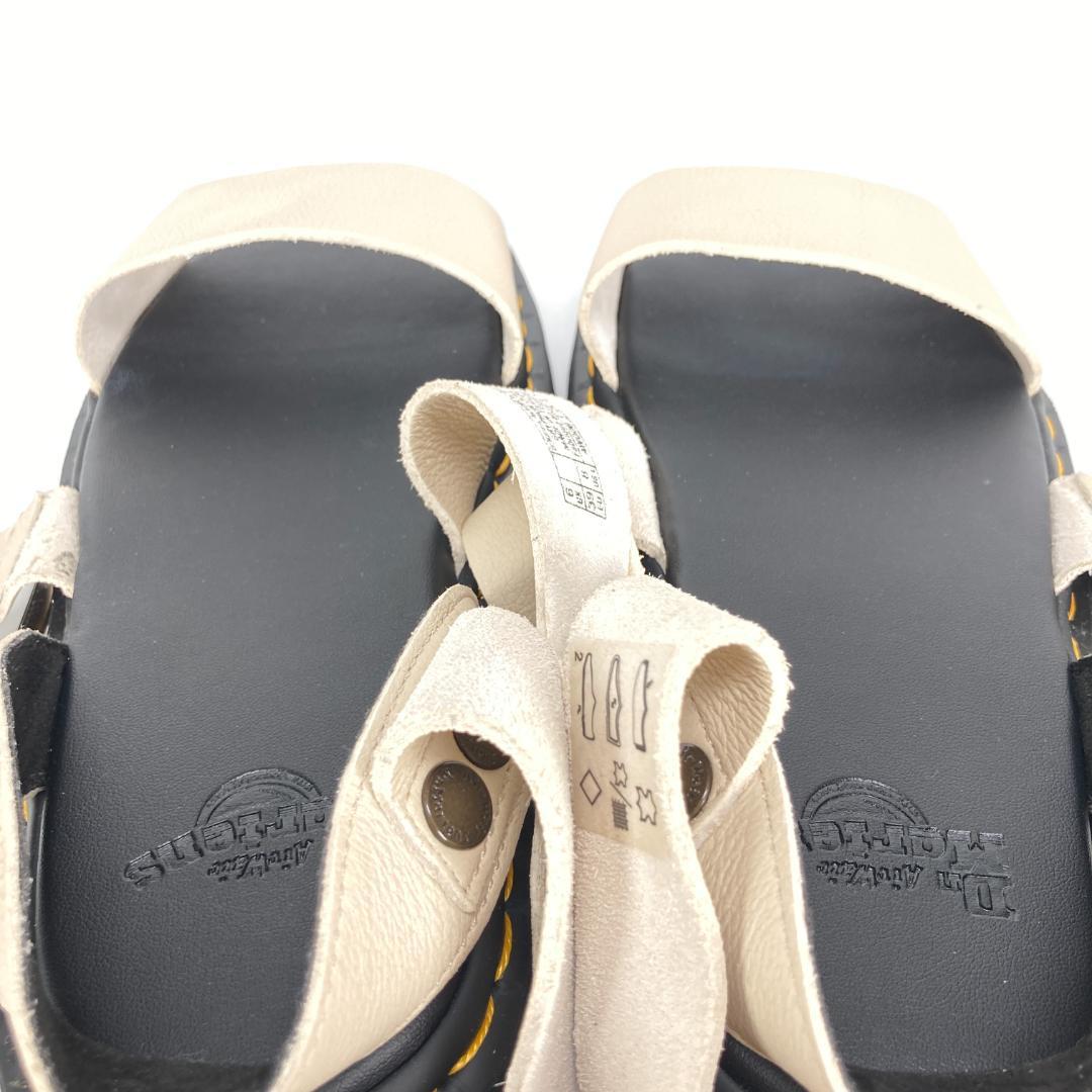 ドクターマーチン　GRYPHON QUAD　レザーストラップサンダル　ベージュ