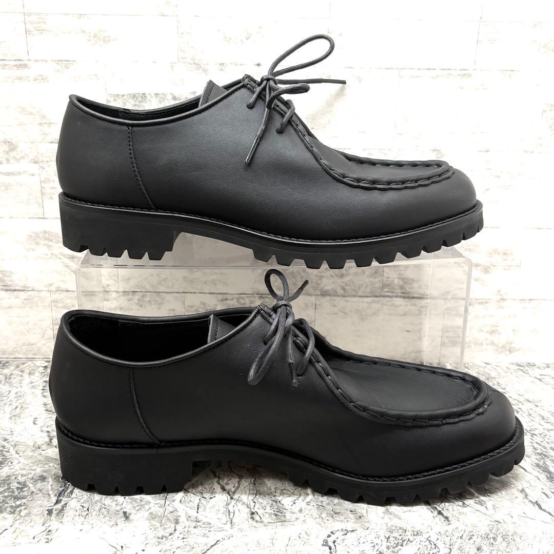 極美品✨ パドローネ チロリアンシューズ 27cm相当 ブラック 防水 晴雨兼用