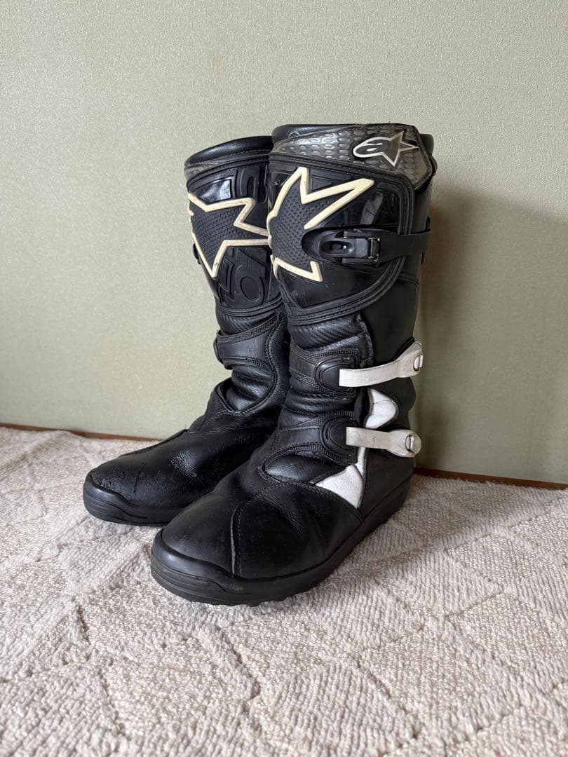 Alpinestars バイクブーツ ブラック/ホワイト トライアルブーツ