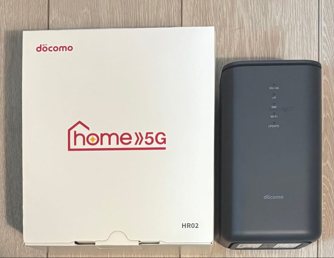 docomo 5G HR02 ダークグレー ホームルーター