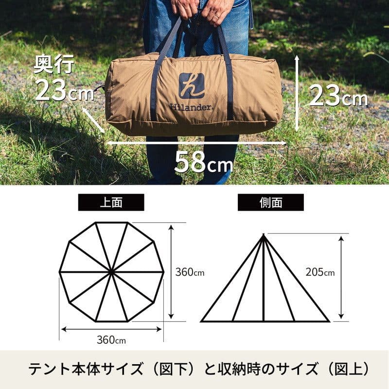 ワンティグリス・ハイランダー　A型フレーム Northgaze ポリコットン