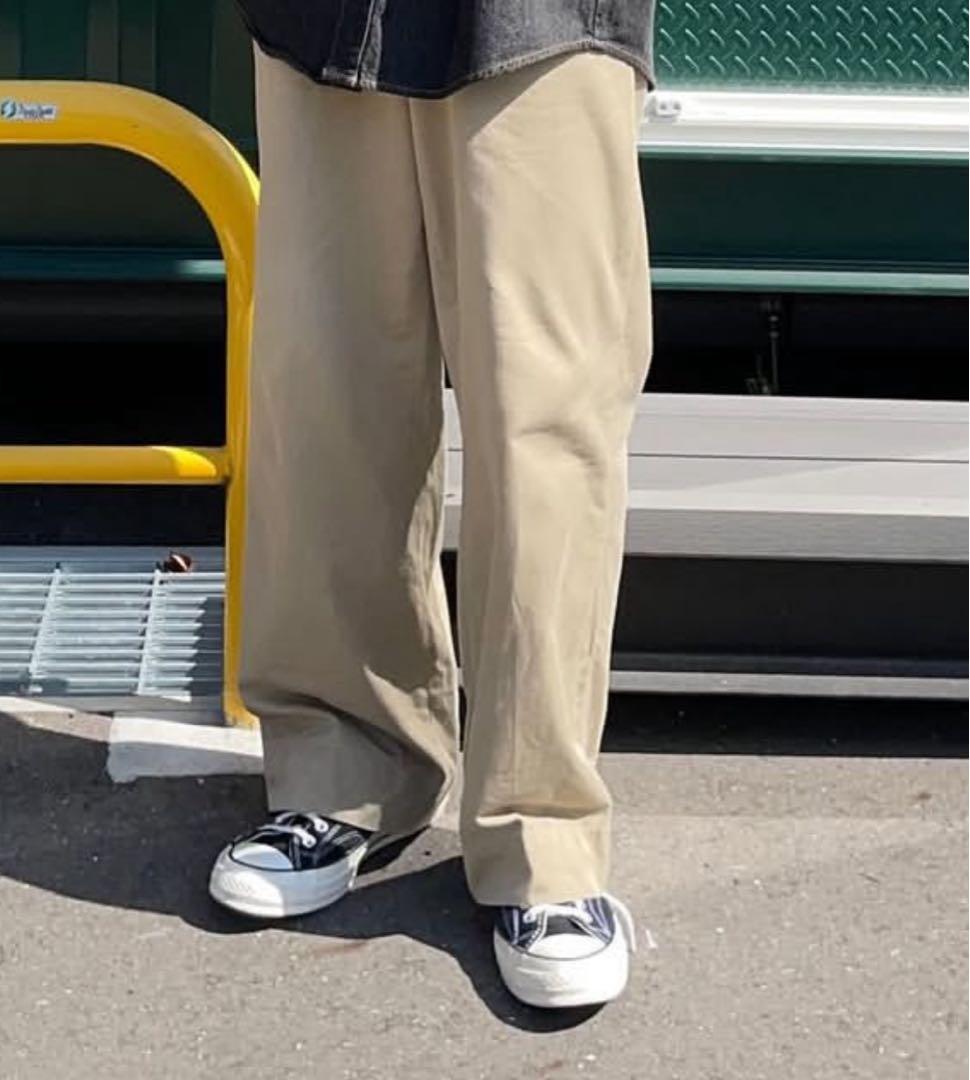 50s ARMYチノパン　ヴィンテージ　ベージュ チノパン ボタンフライ