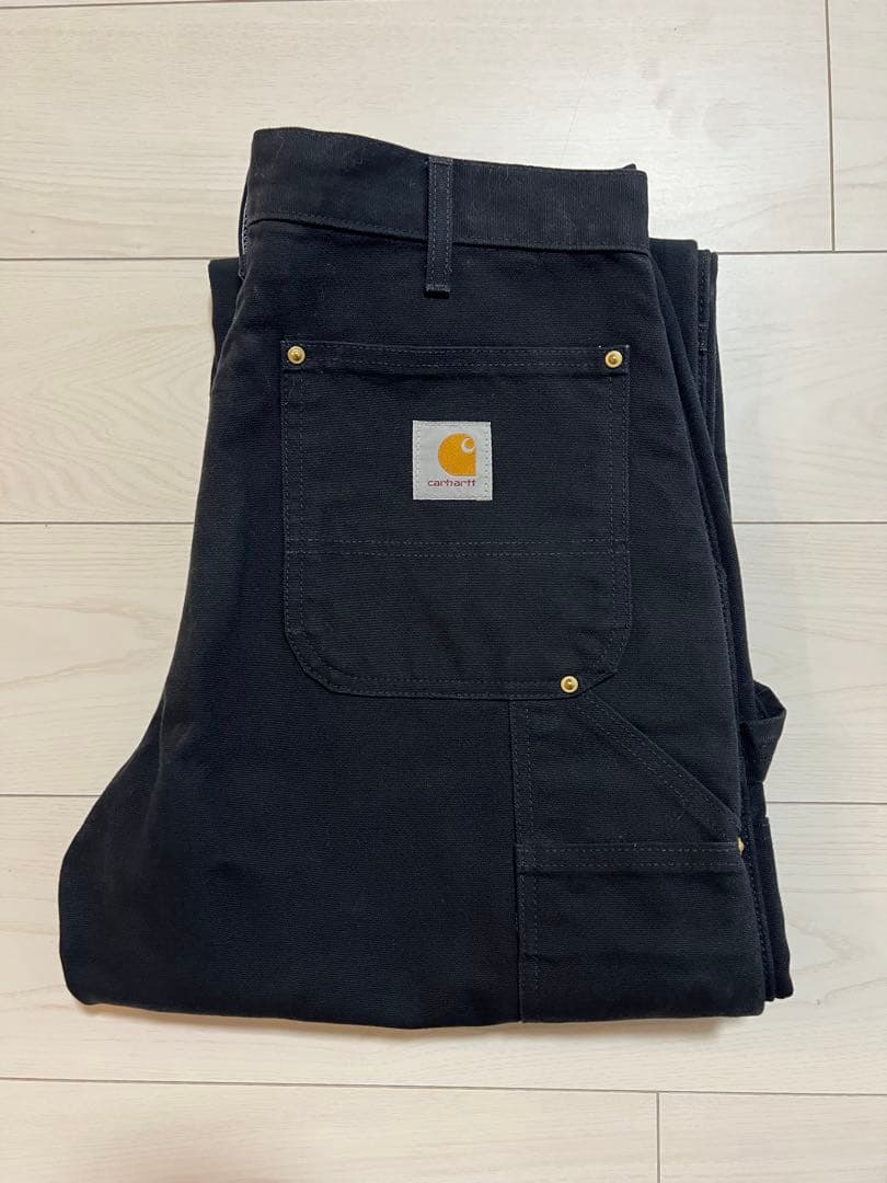 デッド 90s Carhartt カーハート ダブルニー 黒 ブラック USA製