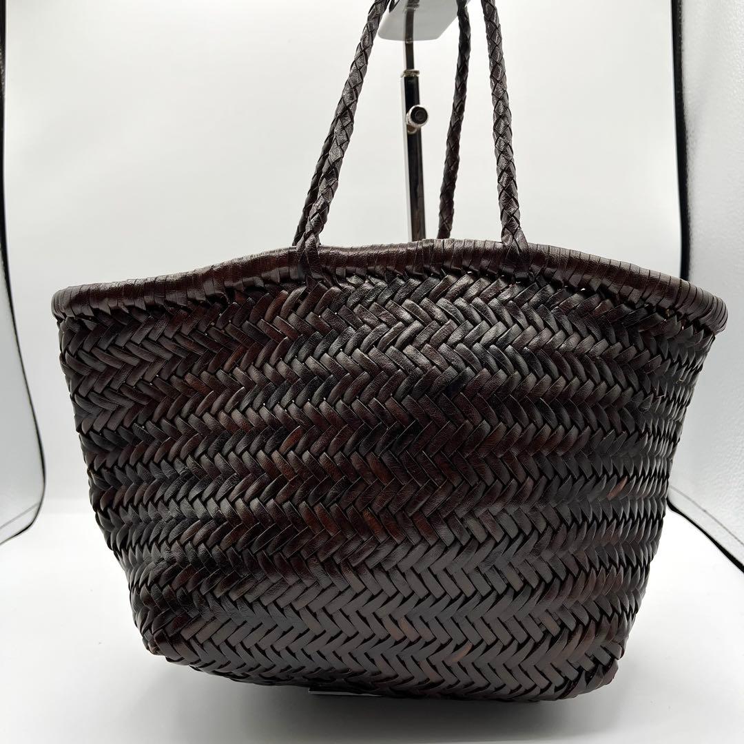 【美品】DRAGON かごバッグ セントクリストファー  ブラウン