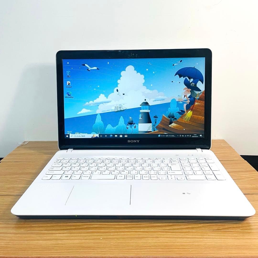 美麗デザイナーズホワイトVAIO SSD512メモリ8Gwin11オフィスDVD