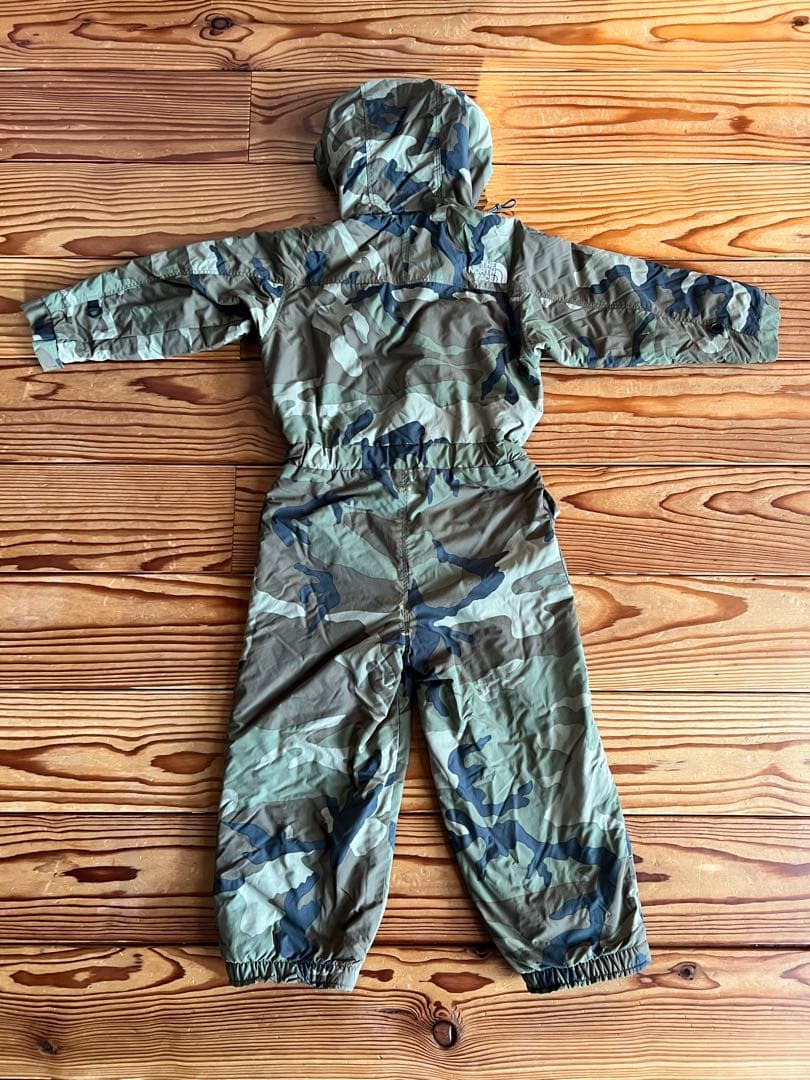 The North Face 迷彩柄　110cm スノーウェア　つなぎ