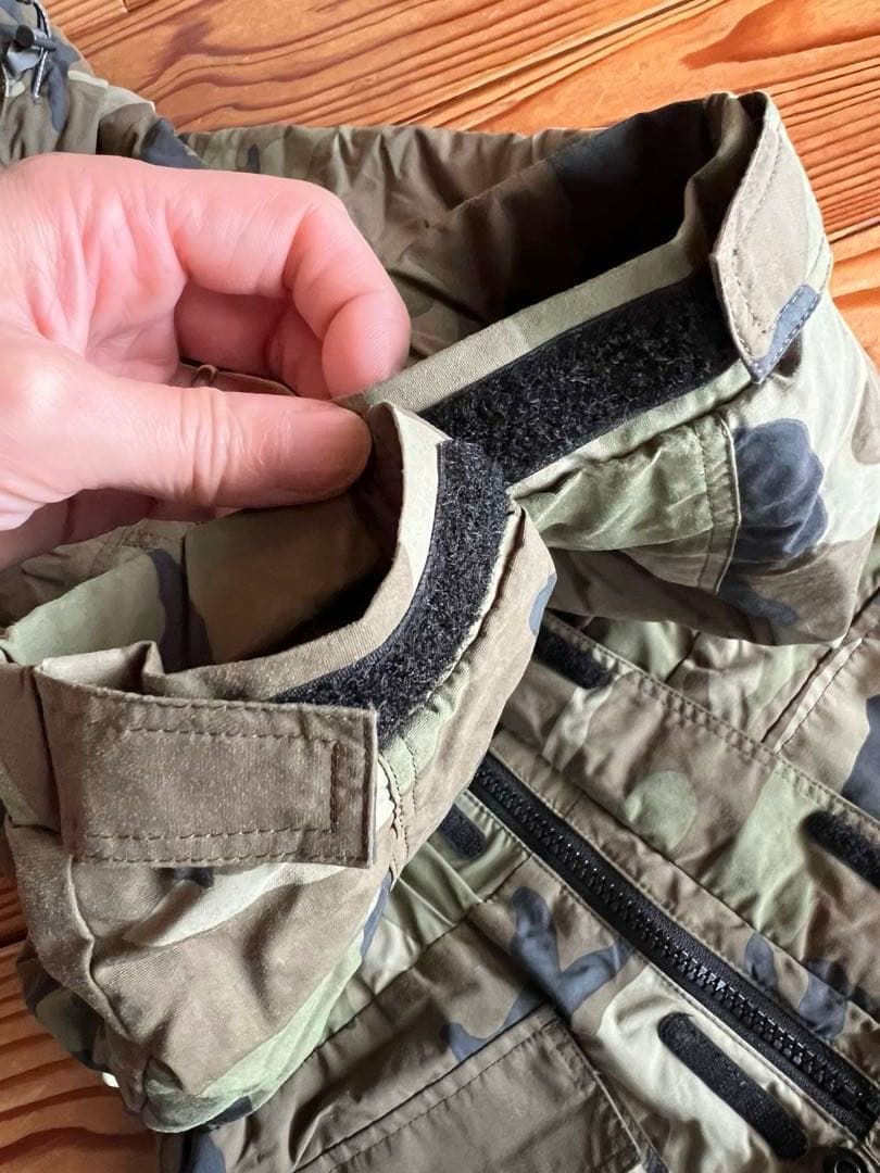 The North Face 迷彩柄　110cm スノーウェア　つなぎ