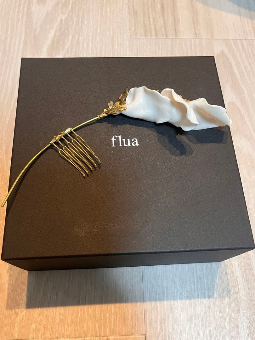 【美品】flua 2way flower haired
