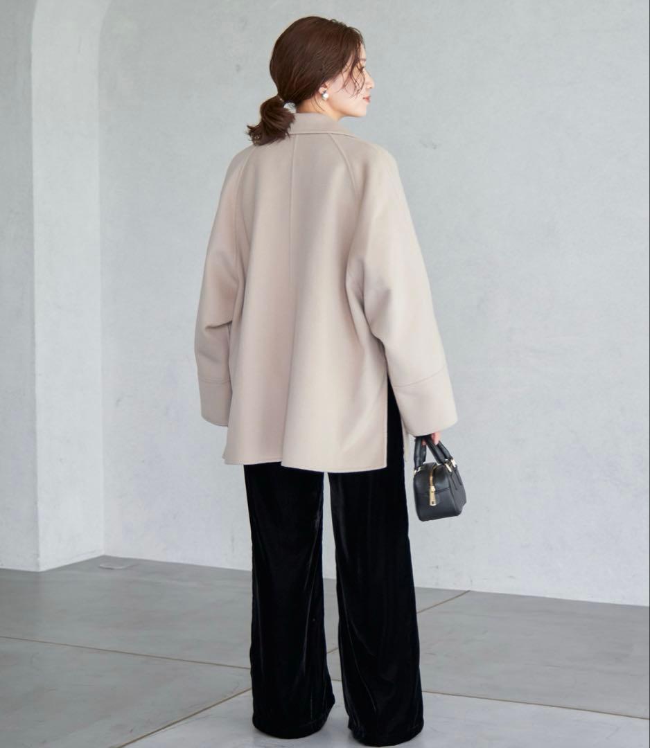 イエナ　スーパー160 ダブルフェイスショートコート　美品　38