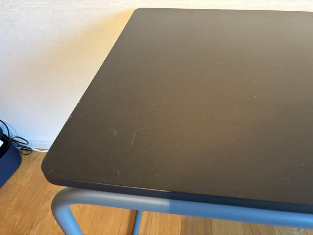 無印良品スチールパイプデスクL 1200 ダークグレー