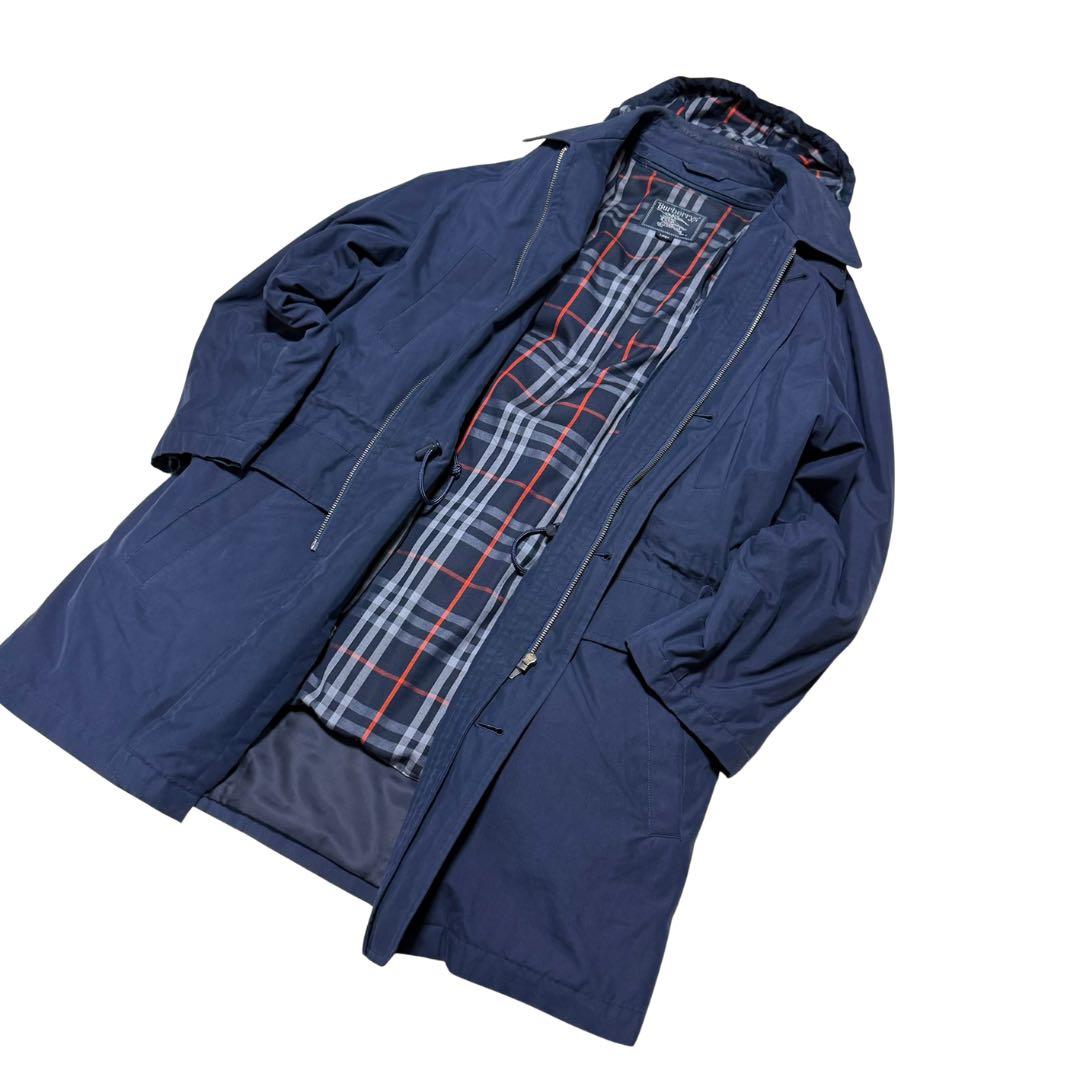 Burberry’s ダウンライナー付き モッズコート L チェック ネイビー