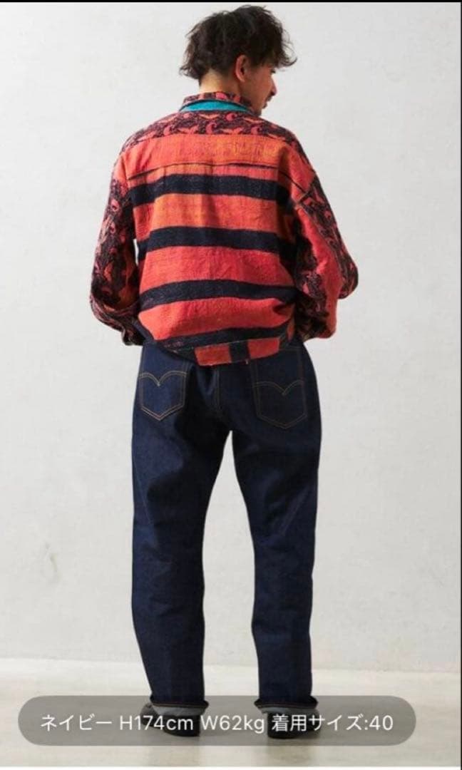 Levi's ダークブルーストレートデニム